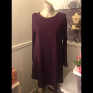 Ribbed T-shirt dress with back cut out